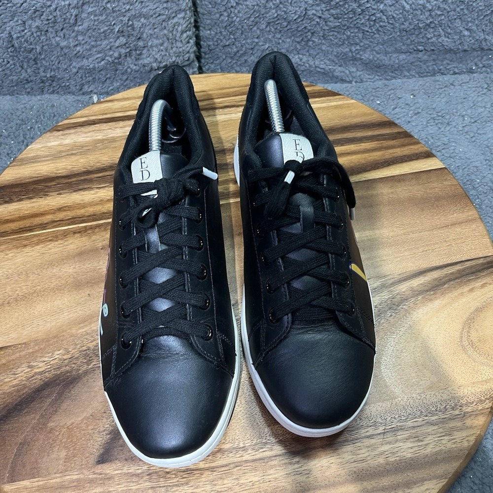 ED Ellen Degeneres "LOVE" Black Leather Sneaker‎ Shoes Womens US 11M EUR 43 - Picture 12 of 12